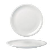 Assiette plate en porcelaine ø27 cm blanc-