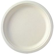 Assiette ronde en fibre - 18 cm