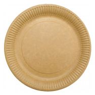 Assiettes carton kraft lamination bio 18cm x50