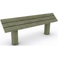 Assis debout Ouessant 200x33x80 cm - pin