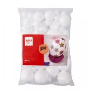 Assortiment 100 boules polystyrène diam 10 à 60mm