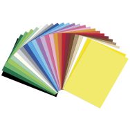 Assortiment 100 feuilles papier dessin A5 130g en 25 coloris