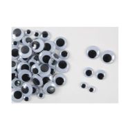 Assortiment 250 yeux mobiles 10,15,20 mm adhésifs
