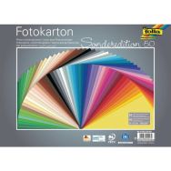 Assortiment 50 feuilles carton 25x35cm 300g 50 coloris