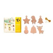 Assortiment 54 formes de Noel en bois (6 formes)