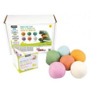 Assortiment 6 pains pâte à jouer 100% naturelle en couleurs assorties