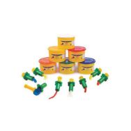 Assortiment 6 pots 460g pâte à jouer + 8 accessoires