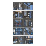 Assortiment d'outils dans les modules d'outils de contrôle 308 pcs
