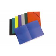 Assortiment de 30 chemises élastiques polypropylène 5/10e couleurs assorties pour format A4