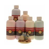 Assortiment de 6 flacons de 250 ml de gouache acrylique pastel pichon