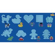 Assortiment de 9 plaques transparentes Hama MAXI