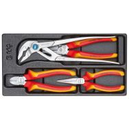 Assortiment de pinces VDE dans le module 1/3 ES