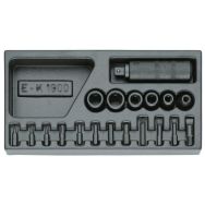 Assortiment de tournevis 1/2'' dans le module 1/3 ES