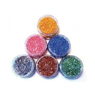 Assortiments de 6 salières 150 g gravier nacré