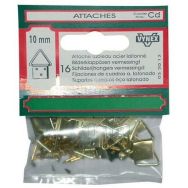 Attache tableau triangle laiton - 20mm - Lot de 6