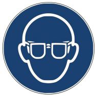 Autocollant - Lunettes de protection obligatoire -