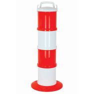 BALISE SIGNALISATION MODULABLE ORANGE / BLANC