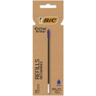 BIC Cristal Re’New recharges stylo-bille pointe moyenne bleu - Lot de 3