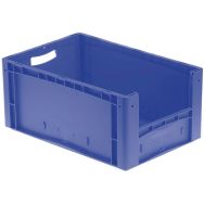 Bac 68L 1/2 Porte Fond+Parois Pleins Bleu 600X400X320mm