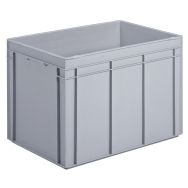 Bac 84L, parois et fond pleins, Gris LxlxH = 600x400x425mm