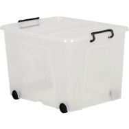Bac Storemaster Slimline sur roulettes, 75 l, poignées clip