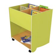 Bac à album grand modèle structure anis/intérieur orange