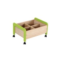 Bac à albums bas Lili piètement coloris vert