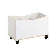 Bac à albums sur roulettes Filos blanc