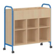 Bac à albums surélevé Chloé coloris bleu RAL 5015