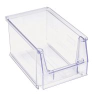 Bac à bec gerbable - Longueur 230 mm - 3.8 L Transparent