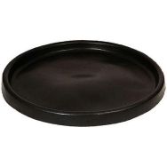 Bac à ciment rond noir