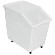 Bac à ingrédients 80 L - 4 roues - Couvercle transparent
