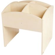 Bac à livres 4 cases haut bouleau