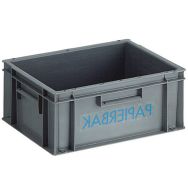 Bac à papier tri sélectif - 18 L Polyéthylène Gris