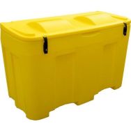 Bac à sel ou sable 400L - Avec grenouillère - Jaune -Jonesco