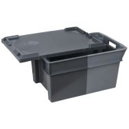 Bac aller-retour gerbable emboitable