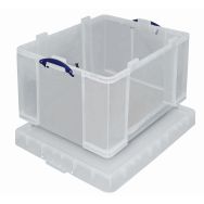 Bac de rangement plastique + couvercle 3L transparent