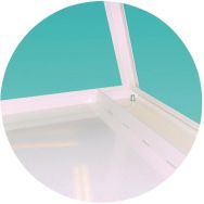 Bac de rétention + plan de travail mélaminé p/Hottes Labopur série H Trionyx