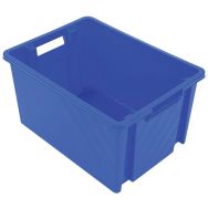 Bac emboîtable et gerbable NovaBacs - Capacité 18 L, Coloris : Bleu