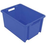 Bac emboîtable et gerbable NovaBacs - Capacité 30 L, Coloris : Bleu