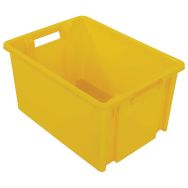 Bac emboîtable et gerbable NovaBacs - Capacité 30 L, Coloris : Jaune