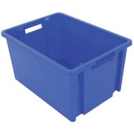 Bac emboîtable et gerbable NovaBacs - Capacité 54 L, Coloris : Bleu
