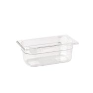 Bac gastronormes en copolyester GN 1/2 - transparent - 32,5 x 26,5 x 6,5 cm