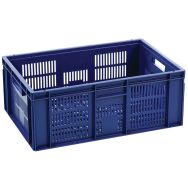 Bac gerbable 45 L parois ajourées fond ajouré 600x400x235