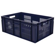 Bac gerbable 45 L parois ajourées fond plein 600x400x235