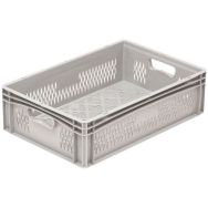 Bac gerbable ajouré gris 41,7L polypropylène