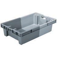 Bac gerbable grand format - Bicolore - Longueur 620 à 890 mm - 60 à 75 L - Schoeller Allibert
