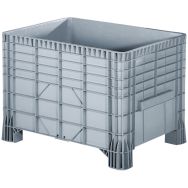 Bac gerbable sans roulettes 550 L parois pleines