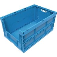 Bac pliant Blue - Porte latérale 1/2 abattante 63 L Bleu
