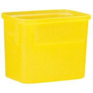 Bac polyéthylène 150 litres Ercobox sans roulettes jaune